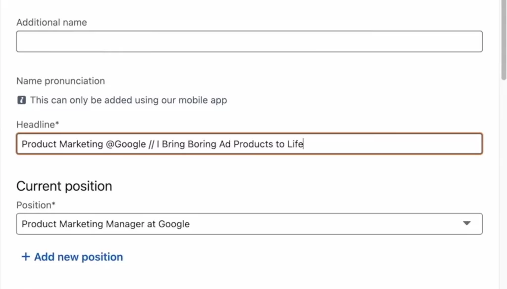 LinkedIn Profile